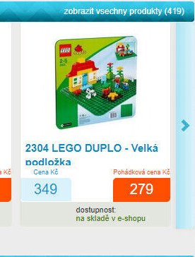 2304 LEGO DUPLO - Velká podložka