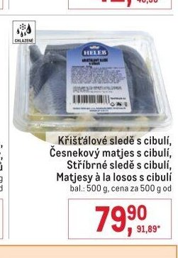 Křišťálové sledě s cibulkou, Česnekový matjes, Stříbrné sledě, Matjesy
