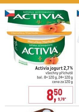 Activia jogurt 2,7%