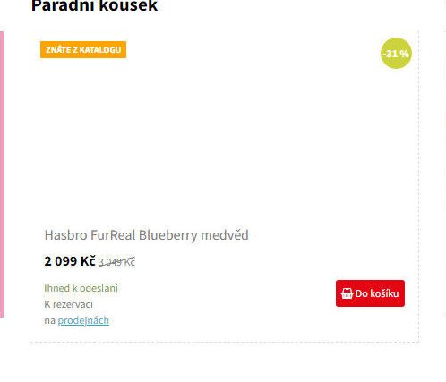 Hasbro FurReal Blueberry medvěd
