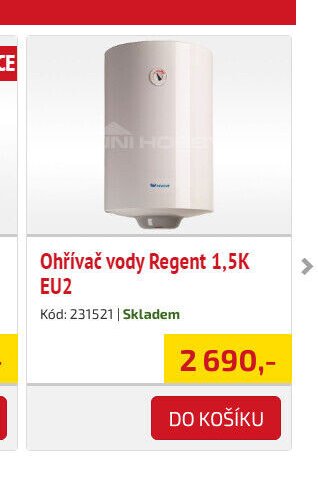 Ohřívač vody Regent 1,5K EU2 - UNI HOBBY akcniletaky.com