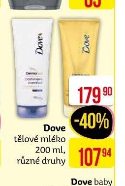 Dove tělové mléko 200 ml, různé druhy
