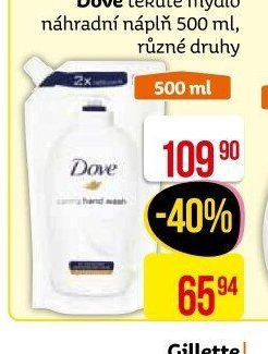 Dove tekuté mýdlo náhradní náplň 500 ml, různé druhy