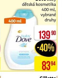 Dove baby dětská kosmetika 400 ml, vybrané druhy