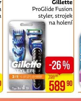 Gillette ProGlide Fusion styler, strojek na holení