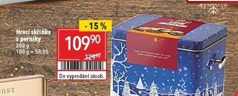 Hrací skříňka s perníky