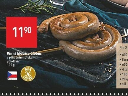 Vinná klobása Globus