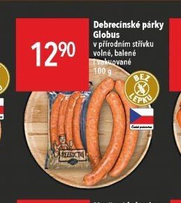 Debrecínské párky Globus