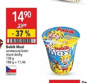 Bobík Maxi smetanový krém různé druhy 130 g