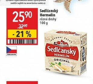 Sedlčanský Hermelín různé druhy