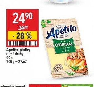Apetito plátky různé druhy