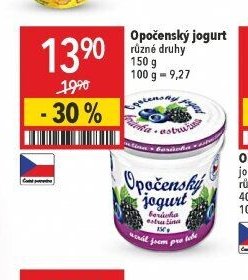 Opočenský jogurt různé druhy