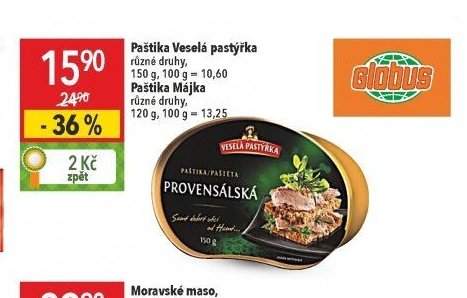 Paštika Veselá pastýřka 150 g, Paštika Májka 120 g