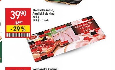 Moravské maso, Anglická slanina 200 g