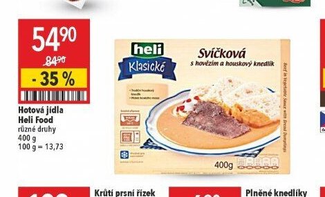 Hotová jídla Heli Food různé druhy 400 g