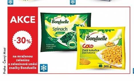Bonduelle na mraženou zeleninu a zeleninové směsi značky Bonduelle