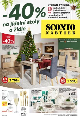 akční leták Sconto nábytek 26.11.2021-27.12.2021