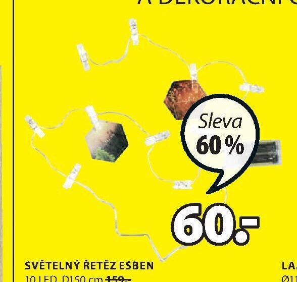 SVĚTELNÝ ŘETĚZ ESBEN - Jysk akcniletaky.com