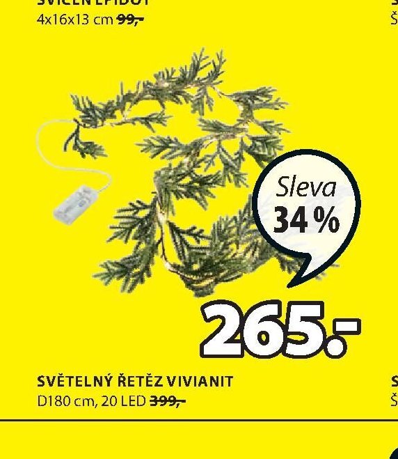 SVĚTELNÝ ŘETĚZ VIVIANIT - Jysk akcniletaky.com