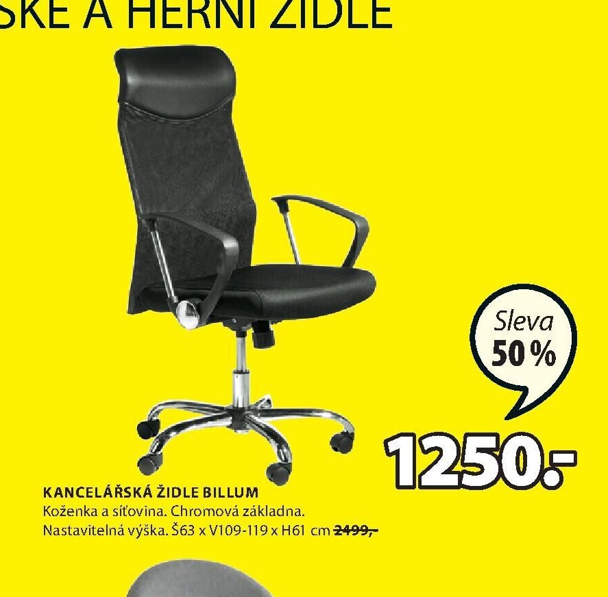 KANCELÁŘSKÁ ŽIDLE BILLUM - Jysk akcniletaky.com