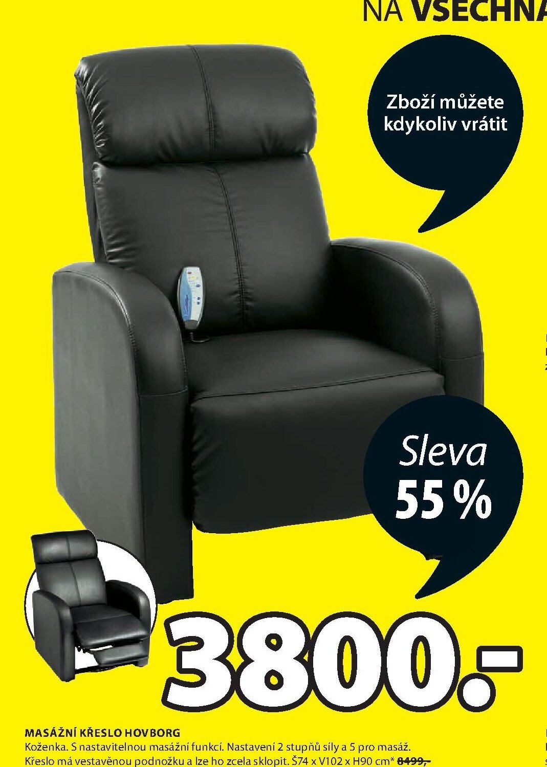 MASÁŽNÍ KŘESLO HOVBORG - Jysk akcniletaky.com
