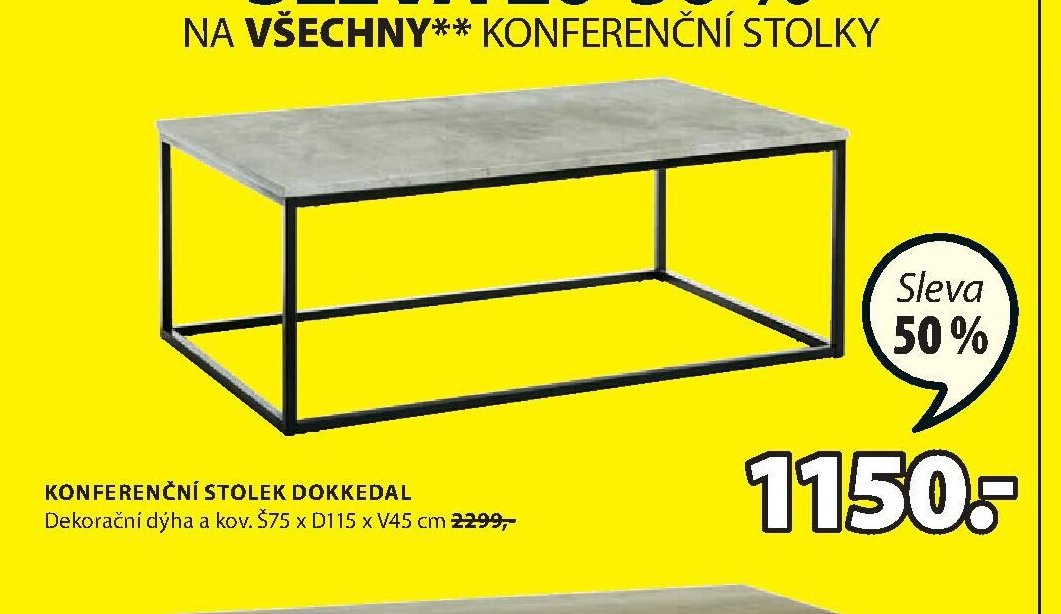 KONFERENČNÍ STOLEK DOKKEDAL - Jysk akcniletaky.com