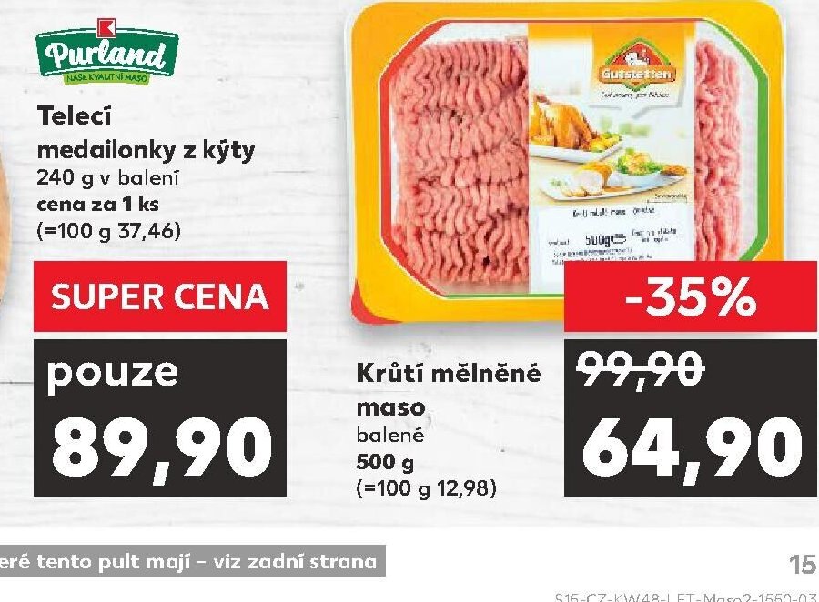 Krůtí mělněné maso