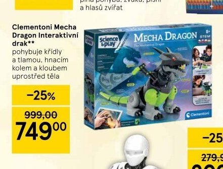 Clementoni Mecha Dragon Interaktivní drak