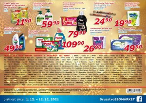 akční leták ESO MARKET 1.12.2021-12.12.2021