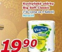 Utěrky kuchyňské 2vrstvé Classic Big Soft