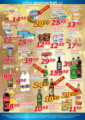 akční leták ESO MARKET 1.12.2021-12.12.2021