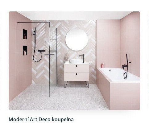 Moderní Art Deco koupelna