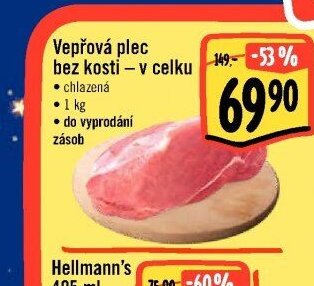 Vepřová plec bez kosti - v celku