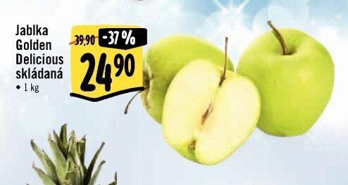 Jablka Golden Delicious skládaná