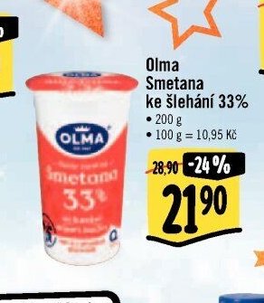 Olma Smetana ke šlehání 33%