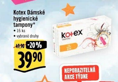 Kotex Dámské hygienické tampony