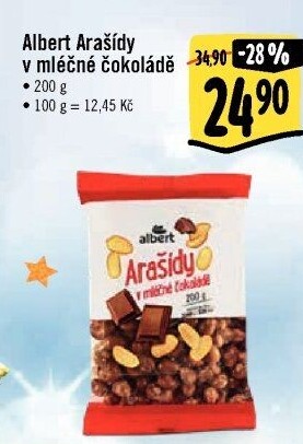 Arašídy v čokoládě Albert