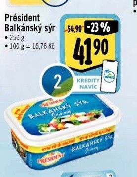 Balkánský sýr Président