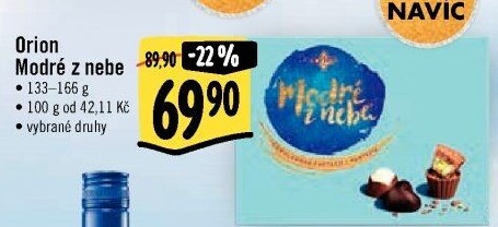 Bonboniéra Modré z nebe Orion