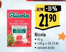 Bylinné bonbony Ricola