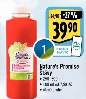 Čerstvá šťáva Nature'