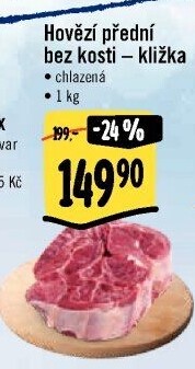 Hovězí přední bez kosti - kližka