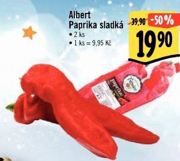 Paprika červená Albert