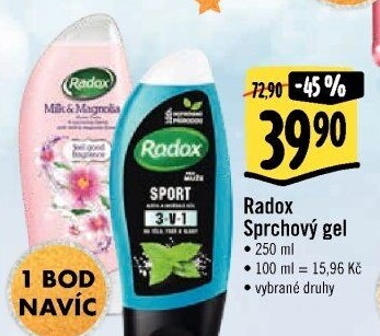 Sprchový gel Radox