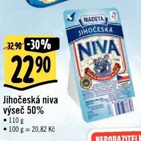 Sýr Niva Jihočeská 50% Madeta