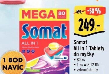 Tablety do myčky All in 1 Somat