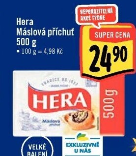 Tuk s máslovou příchutí Hera