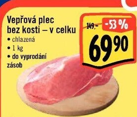 Vepřová plec bez kosti