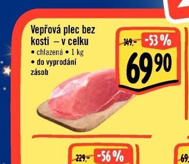 Vepřová plec bez kosti