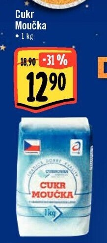 Cukr moučka Cukrovar Vrbátky